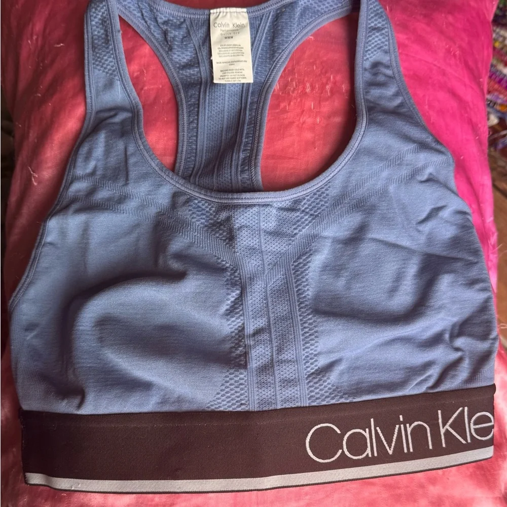 Calvin Klein Performance Women's Purple Sports Bra - Picture 7 of 7